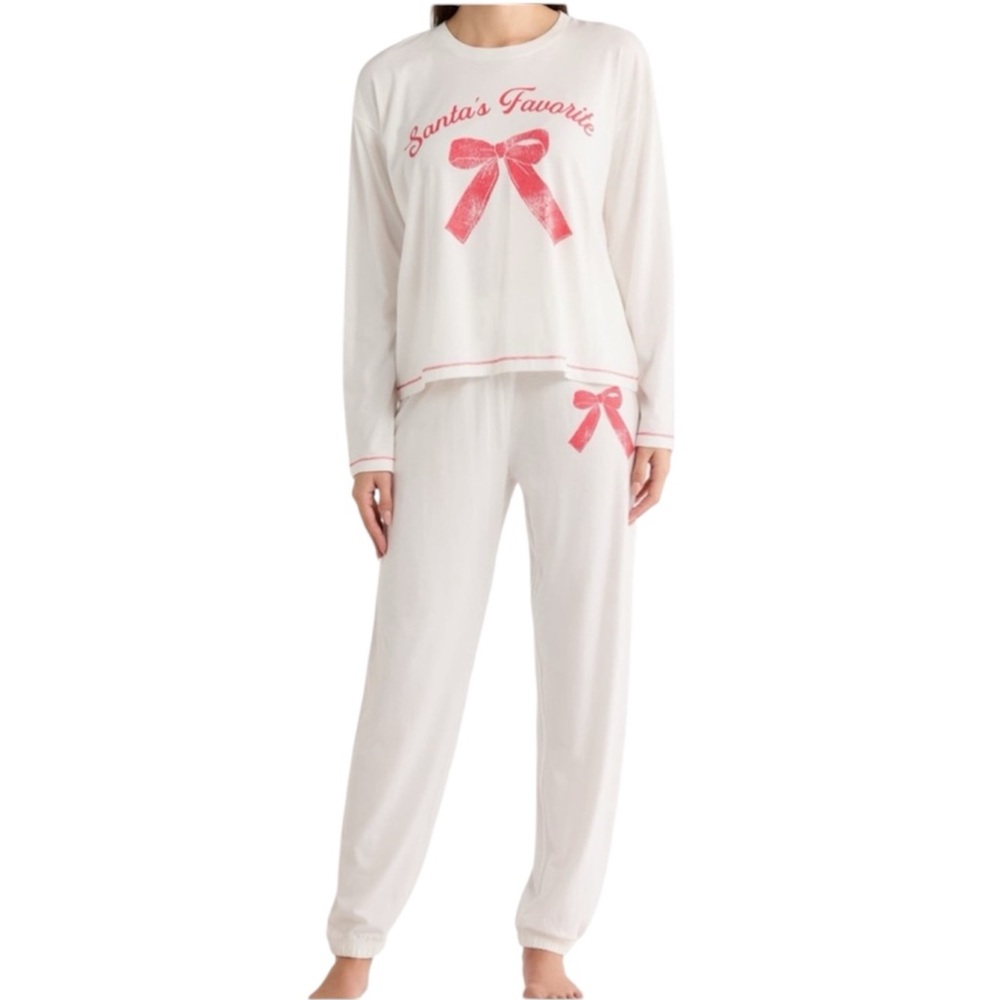 PJ Salvage Holiday Graphic Pajama Set Size Small NWT